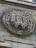 Image for Portugaleser mit Hamburg-Wappen am ehemal. Reichsbank-Gebäude - Hamburg, Germany