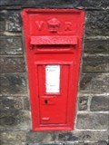 Image for Victorian Wall Post Box - Station Road, Honley near Huddersfield, West Yorkshire, UK