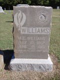 Image for M.E. Williams - Cross Roads Cemetery - Desert, TX