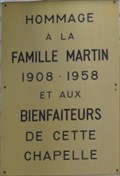Image for Plaque en hommage à la famille Martin - Saint-Fabien, Québec