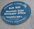 Image for Mountain Echo Newspaper Office - Boulder Creek, CA