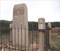 Image for LHA posts at Henry Joy monument -east of Laramie Wyoming