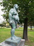 Image for Fat man in Park Miño - Ourense, Galicia, España