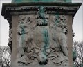 Image for City Coat Of Arms On Statue of Queen Victoria - Leeds, UK