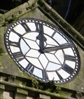Image for Memorial Clock - St Davids Church, Neath, Wales.