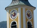 Image for Uhren an der katholischen Pfarrkirche St. Martin - Unterwössen, Lk Traunstein, Bayern, D