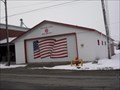 Image for American Flag, on Fire Department Garage Door  -   Chandlerville, Illinois