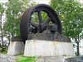 Image for A wheel from Morgårdshammar used at Kockums Industry shown in Kallinge, Blekinge, Sweden
