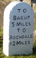 Image for Milestone - Bacup Road near Burnley, Lancashire, UK.
