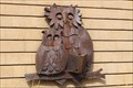 Image for Two Owls Reading a Book - Sign of Peoria Public Library - Peoria, IL