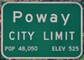 Image for Poway, California, Population 48,050
