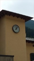 Image for Town clock at the railwaystation - Brenner, Tirol, Italy