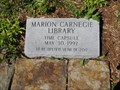 Image for Marion Carnegie Library Time Capsule - Marion, Illinois