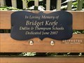 Image for Bridget Keefe dedicated bench - Arlington, Massachusetts
