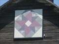 Image for “Double Aster” Barn Quilt – rural, Odebolt, IA