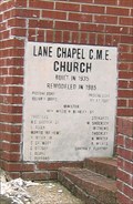 Image for 1935 - Lane Chapel CME Church - Whiteville, TN