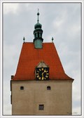 Image for Town clock on Lower (Jihlava) Gate/ Hodiny na Dolní (Jihlavské) bráne, Pelhrimov, Czech Republic
