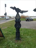 Image for Cycle Milepost, Newport Transporter Bridge, Wales