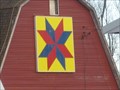 Image for “Eastern Star” Barn Quilt, rural Akron, IA