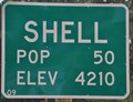 Image for Shell, Wyoming ~ Elevation 4210