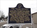 Image for Indiana Historical Marker - Pine Village Football