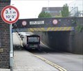 Image for Coach gets stuck under railway bridge in Stoke-on-Trent - Stoke-on-Trent, U.K.