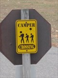 Image for Camper Crossing Sign – Spirit Lake, IA