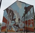 Image for Railway station mural - Market Street, Morecambe, Lancashire, UK.