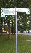 Image for Distance Arrow near Railwaystation Großheringen/ Thuringia/ Germany