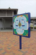 Image for Blooming Louisiana" -- Louisiana Northshore Quilt Trail, WB I-10 Rest Area, Slidell LA