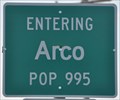 Image for Arco, Idaho (Northwestern Approach) ~ Population 995