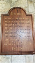 Image for Memorial plaque - St Peter & St Blaise - Somersal Herbert, Derbyshire