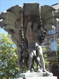 Image for Atlas Statues @ Atlas Fountain - Ulm, Germany, BW
