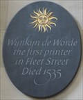 Image for Wynkyn de Worde - St Bride's Church, Fleet Street, London, UK