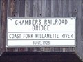 Image for The Chambers Railroad Bridge - Cottage Grove, OR