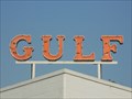 Image for Vintage Gulf Oak Service Station Sign - Quincy, FL