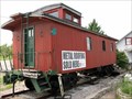 Image for NYC 19920 - Red wooden caboose - Spencer, IN