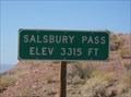 Image for Salsbury Pass, CA - 3315 feet
