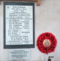 Image for The Great War - Roll of Honour - St Mary's Church - Carew Cheriton, Pembrokeshire, Wales.