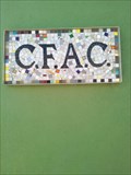 Image for Community Fine Arts Center "CFAC" Mosaic Sign - Rock Springs WY
