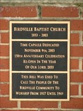 Image for Birdville Baptist Church Time Capsule - Haltom City, TX