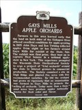 Image for Gays Mills Apple Orchards Historical Marker