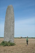 Image for Menhir de Kergadiou - Plourin, Finistère, FRA
