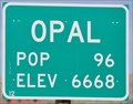 Image for Opal, Wyoming ~ Population 96