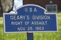 Image for Geary’s Division  Tablet - Chickamauga National Battlefield