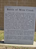 Image for Battle of Mine Creek -- nr Pleasanton KS