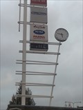 Image for Time and Temperature sign in  Lahti, Laune