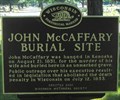 Image for John McCaffery Burial Site - Kenosha, WI
