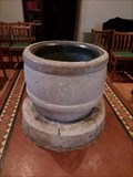 Image for Norman Font - Holy Trinity Church - Marcross, Vale of Glamorgan, Wales.