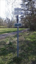 Image for Direction and distance arrow - Lazne Bohdanec (near Tiller´s seat) - Czech Republic